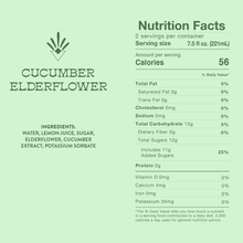 Load image into Gallery viewer, Root Elixirs Sparkling Cucumber Elderflower Premium Cocktail Mixer Cans - 24 Cans (7.5 oz)