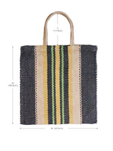Load image into Gallery viewer, KORISSA Dora Jute Tote Bag - Multi Navy