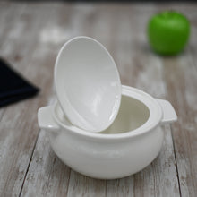 Load image into Gallery viewer, Wilmax Porcelain Set Of 2 White Baking Pot 21 Oz | 620 Ml