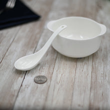 Load image into Gallery viewer, Wilmax Porcelain Set Of 4 White Soup Cup 4.25" inch | 11 Fl Oz