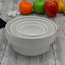 Load image into Gallery viewer, Wilmax Porcelain Set Of 4 Deep White Bowl 7" inch | 18 Cm 47 Oz | 1400 Ml