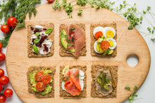 Load image into Gallery viewer, Norwegian Baked Knekkebrød Cracker Bag - 12 bags x 6oz case