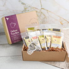 Load image into Gallery viewer, Plum Deluxe Tea Deluxe Tea Box (10 Teas + Infuser)