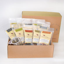 Load image into Gallery viewer, Plum Deluxe Tea Deluxe Tea Box (10 Teas + Infuser)