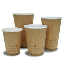 Load image into Gallery viewer, 8-Ounce PLA Laminated Double-Wall Insulated Hot Cup,1000-Count Case