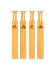 Load image into Gallery viewer, Royal Craft Wood Expandable Drawer Dividers Set of 4 Natural Color