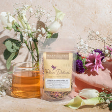 Load image into Gallery viewer, Plum Deluxe Tea Evening in the Garden Herbal Tea (Elderflower - Lemon - Rose)
