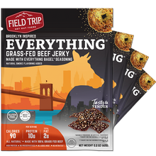 Load image into Gallery viewer, Field Trip Everything Bagel Beef Jerky 2.2oz bag - 9 bags x 2.2oz case