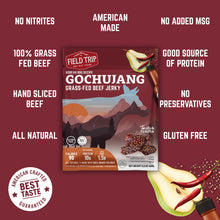 Load image into Gallery viewer, Field Trip Gochujang Korean BBQ Beef Jerky 2.2oz bag - 9 bags x 2.2 oz case