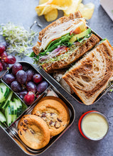 Load image into Gallery viewer, ecozoi STAINLESS STEEL LUNCH BOX, 2 TIER Leak Proof, 3 COMPARTMENTS, 60 OZ