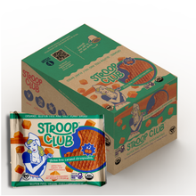 Load image into Gallery viewer, Stroop Club Gluten Free Traditional Caramel Organic Stroopwafels (NOT VEGAN Box - 12 packs x 2-pack case