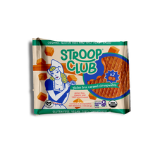Load image into Gallery viewer, Stroop Club Gluten Free Traditional Caramel Organic Stroopwafels (NOT VEGAN Box - 12 packs x 2-pack case