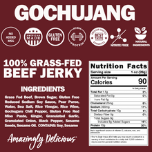 Load image into Gallery viewer, Field Trip Gochujang Korean BBQ Beef Jerky 2.2oz bag - 9 bags x 2.2 oz case