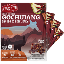 Load image into Gallery viewer, Field Trip Gochujang Korean BBQ Beef Jerky 2.2oz bag - 9 bags x 2.2 oz case