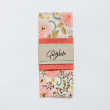 Load image into Gallery viewer, Goldilocks Goods Beeswax Food Wraps: Pink Floral Set of 3