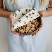 Load image into Gallery viewer, Goldilocks Goods Beeswax Food Wraps: Honey Bees Set of 3