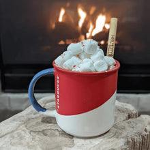 Load image into Gallery viewer, Holy City Straw Company Cocktail Reed Straw in Hot Cocoa Mug