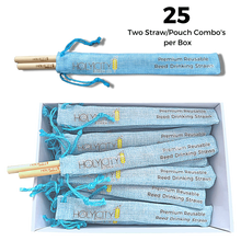 Load image into Gallery viewer, Holy City Straw Company Inner Pack of 25 two straw pouches retail open