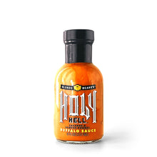 Load image into Gallery viewer, Blonde Beard’s Holy Hell Buffalo Sauce bottle - 12 bottles x 8 oz case