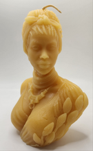 Load image into Gallery viewer, Goddess with Twists Beeswax Candle