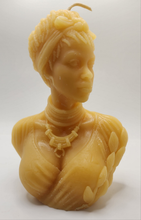 Load image into Gallery viewer, Goddess with Twists Beeswax Candle