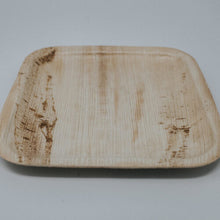 Load image into Gallery viewer, 9.5-inch Square Palm Leaf Plate with Round Edges, 200 Count