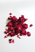 Load image into Gallery viewer, Mala Tara Red Damask Rose Whole Flower Tea Pouch