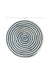 Load image into Gallery viewer, KORISSA Kata Spiral Placemat - Blue (Set of 4)