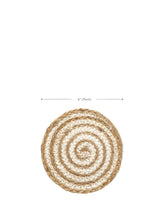 Load image into Gallery viewer, KORISSA Kata Spiral Coaster Trivet - Natural (Set of 4)