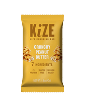 Load image into Gallery viewer, Kize Crunchy Peanut Butter Bar - 10 Bars x 1.5 oz case