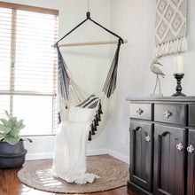 Load image into Gallery viewer, Komorebi Hanging Hammock Chair (Ivory & Black)