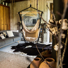 Load image into Gallery viewer, Komorebi Hanging Hammock Chair (Ivory & Black)
