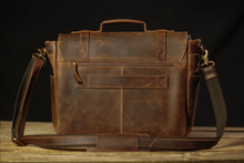Load image into Gallery viewer, Vintage Gentlemen The “Lewis” Buffalo Leather Messenger Bag
