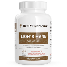 Load image into Gallery viewer, Real Mushrooms Organic Lions Mane Extract Capsules by Real Mushrooms
