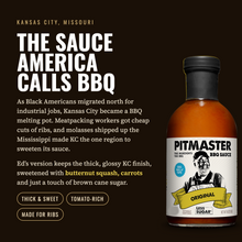 Load image into Gallery viewer, True Made Pitmaster Original (Kansas City-Style) BBQ Sauce Bottle - 6 bottles case