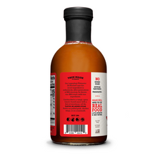 Load image into Gallery viewer, True Made Foods Pitmaster Carolina Red BBQ Sauce back of bottle on a white background