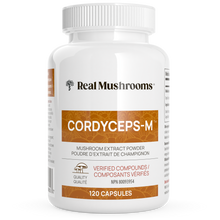 Load image into Gallery viewer, Real Mushrooms Organic Cordyceps Extract Capsules by Real Mushrooms