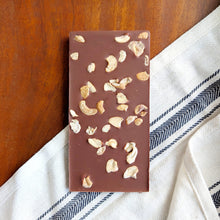 Load image into Gallery viewer, Madhu Chocolate Coconut Milk Cashew - 54% Cacao Chocolate Bar