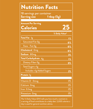 Load image into Gallery viewer, A graphic of the nutrition label for Maple Sea Salt SaladSprinkles