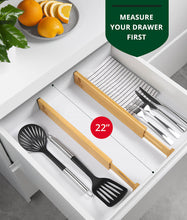Load image into Gallery viewer, Royal Craft Wood Expandable Drawer Dividers Set of 4 Natural Color