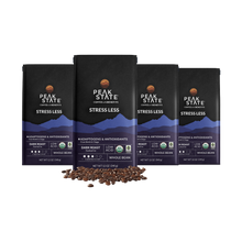 Load image into Gallery viewer, Peak State Coffee STRESS LESS Dark Roast