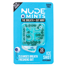 Load image into Gallery viewer, Breath + Gut Mints - Ice Shot (Peppermint Flavor) by NUDE MINTS