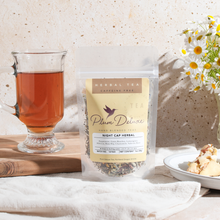 Load image into Gallery viewer, Plum Deluxe Tea Night Cap Herbal Tea (Valerian Root - Peppermint)