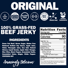 Load image into Gallery viewer, Field Trip Original Beef Jerky 12.0 oz bag - 6 bags x 12oz case
