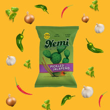 Load image into Gallery viewer, Nemi Pickled Jalapeño Cactus Chips Bag - 6 bags case