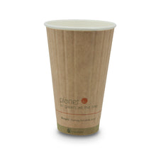 Load image into Gallery viewer, 16-Ounce PLA Laminated Double-Wall Insulated Hot Cup, 600-Count Case