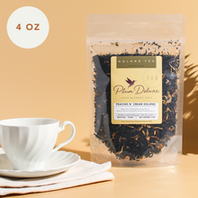 Load image into Gallery viewer, Plum Deluxe Tea Peaches 'n' Cream Oolong Tea (Peach-Vanilla)