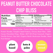 Load image into Gallery viewer, Peanut Butter Chocolate Chip BLISS (12 Count) 🥜 by B.T.R. Bar