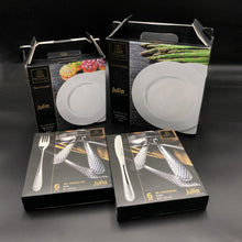 Load image into Gallery viewer, Wilmax Porcelain Fine Julia Porcelain 24 Piece Dinnerware Set For 6