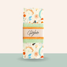 Load image into Gallery viewer, Goldilocks Goods Beeswax Food Wraps: Pollinators Set of 3